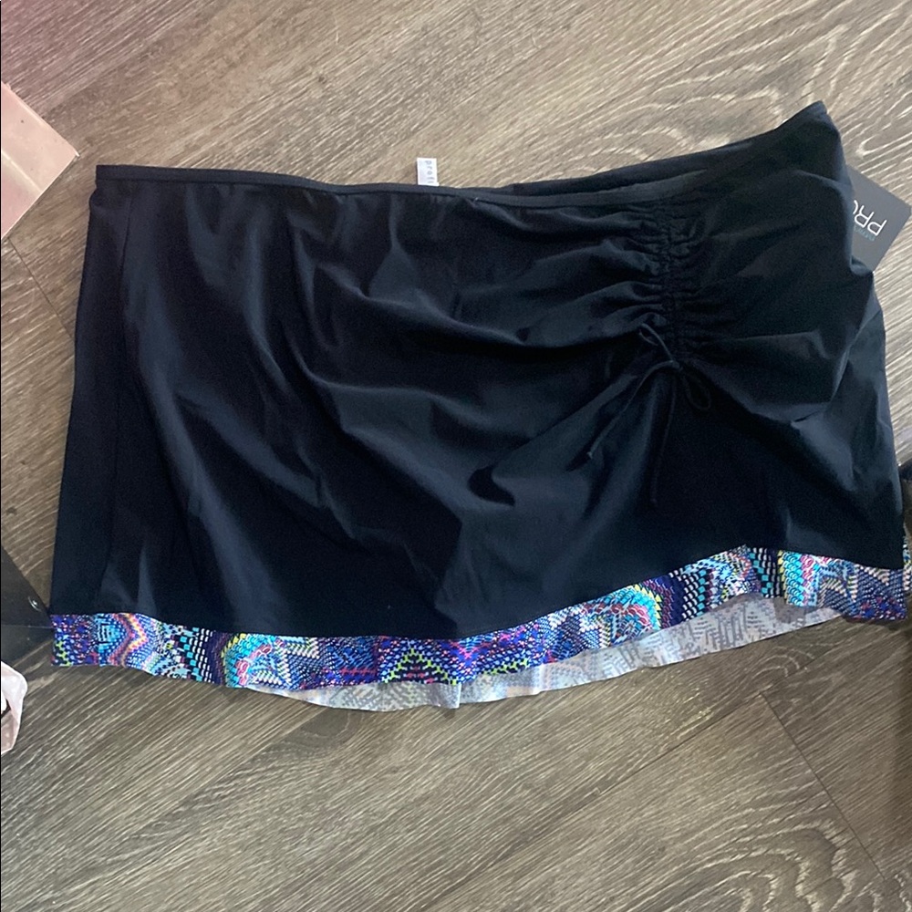 Plus Size Profile by Gottex Swimsuit Skirt Bikini Bottoms 22W New